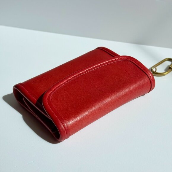 SOLD Vintage Coach Red Multifunction Wallet 7219 - Picture 8 of 14